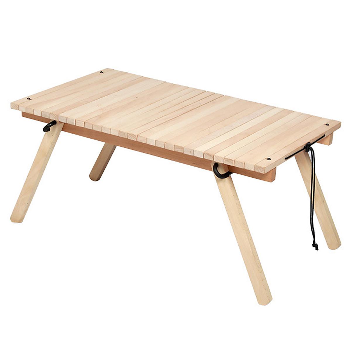 wooden roll up camping table