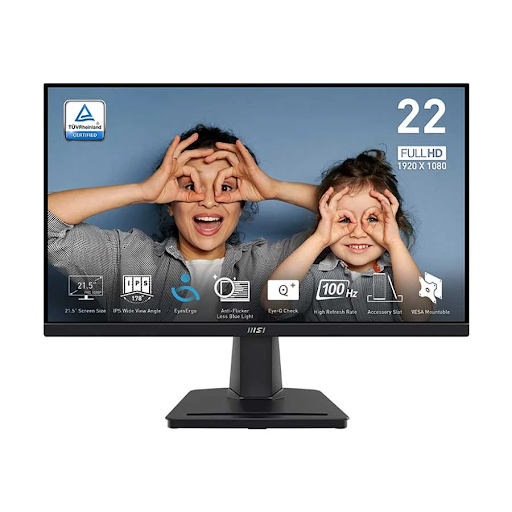 Full New Desktop with AMD Ryzen 7 7700, 16GB Ram, PC Power ICE Cube Casing, MSI PRO MP225 Monitor. 