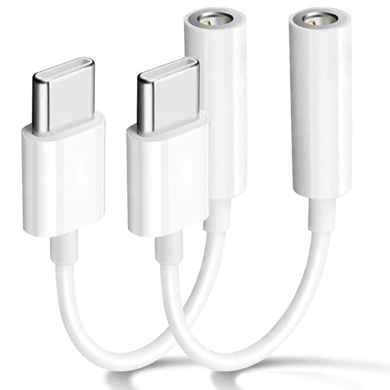 【happy one】USB C to Headphone Jack Adapter,for iPad Pro,Pixel 4 3 2 XL, Galaxy S20 Ultra Flip S20+ Note 10and C Devices. 