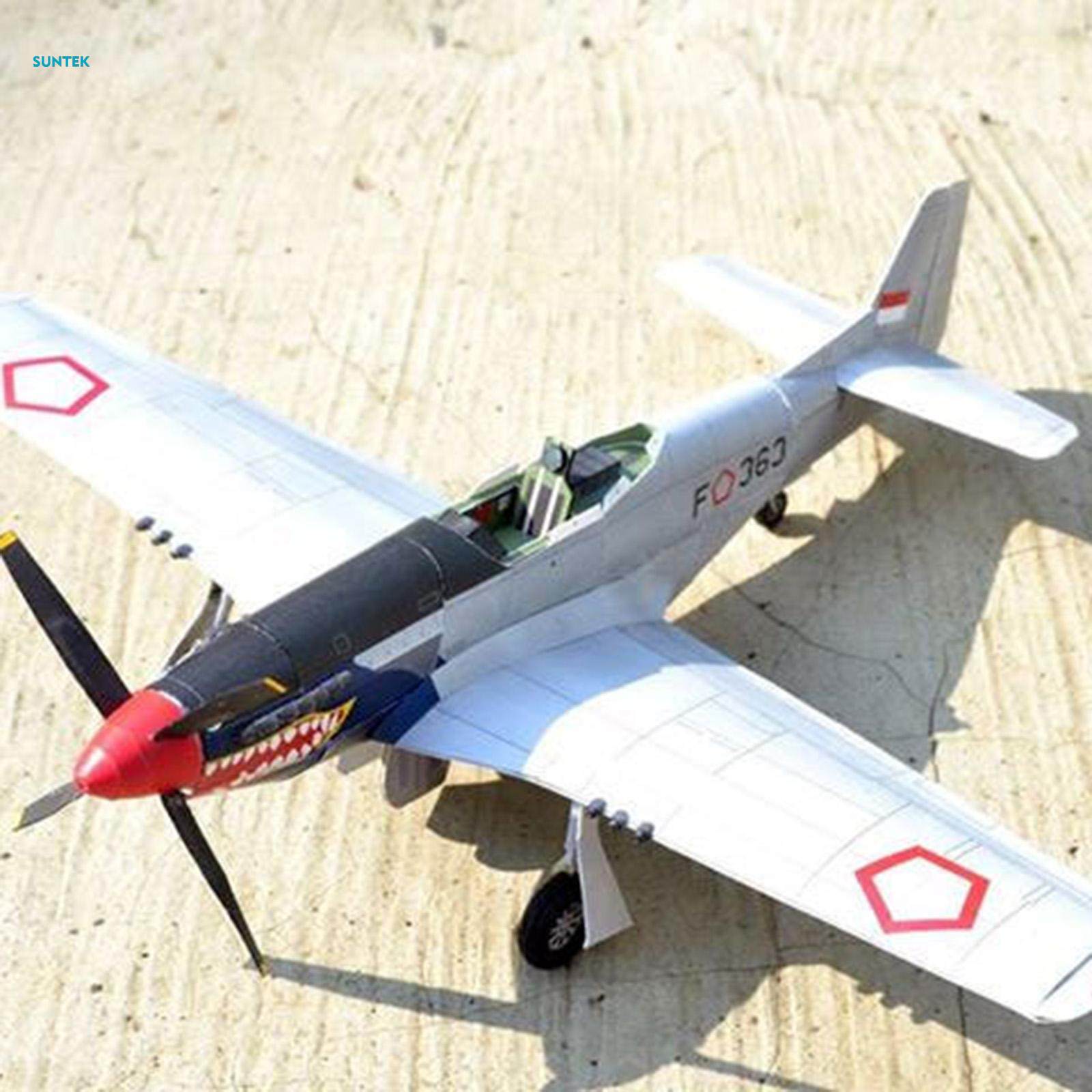 1/33 P- Airplane Model Plane Paper Model, Plane Handmade Assembly Plane Toy, Paper Arts DIY Desk Decor, Fighter Building Set 3D Paper Model. 
