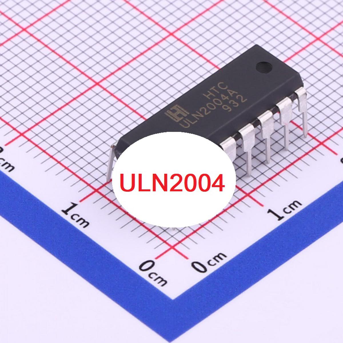 ULN2004 ULN-2004 2004 Darl-ington Transistor Array DIP-16 16 Pin Dual In Line Package Chip Electrical Circuitry & Parts