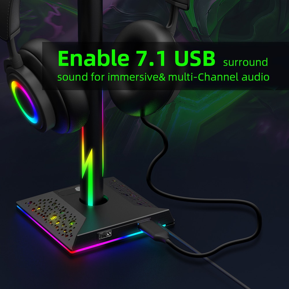 Blade hawks rgb gaming headphone online stand