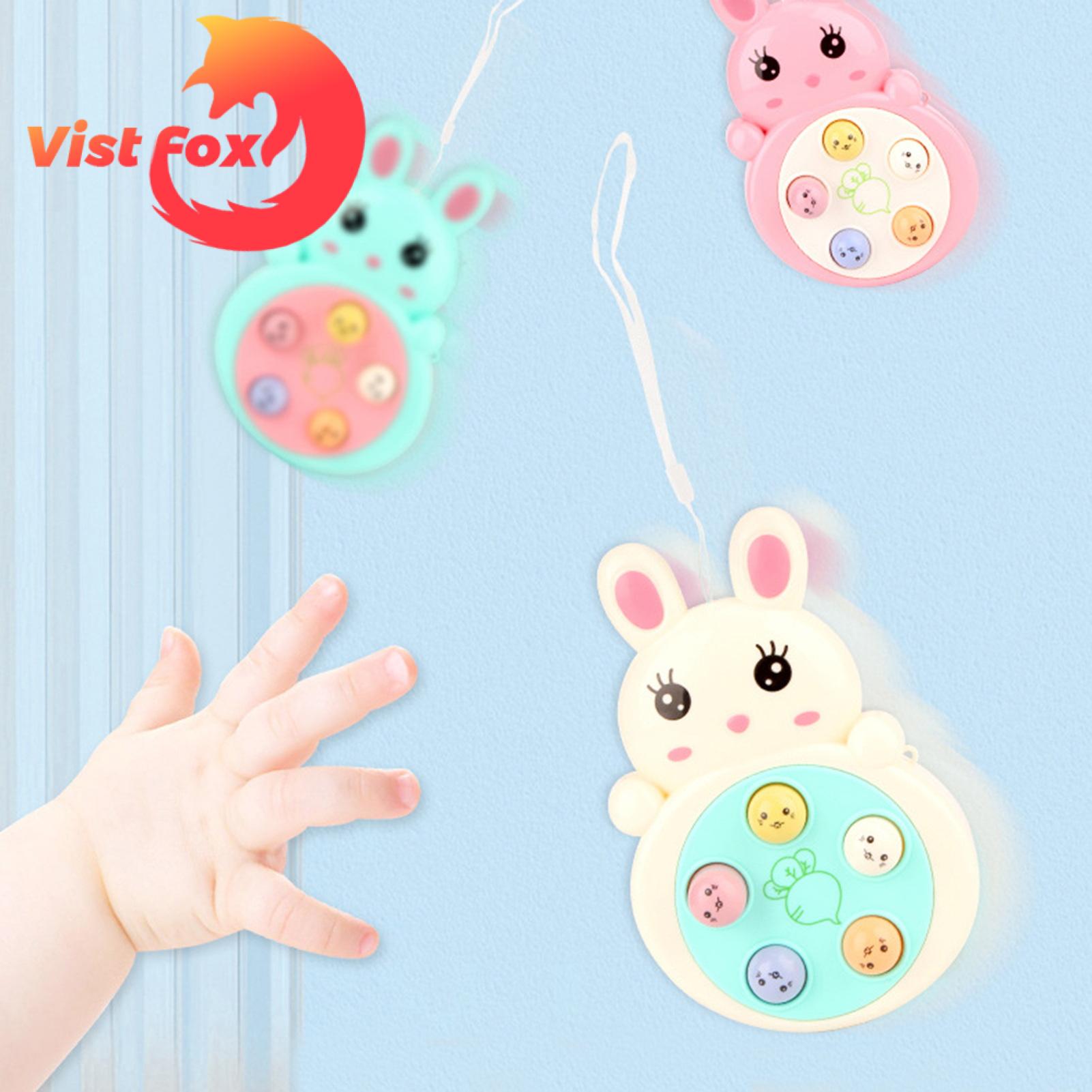 Vist Fox Whack-a-mole Toy Push to Play Whack-a-mole Toy with Hanging Rope. 