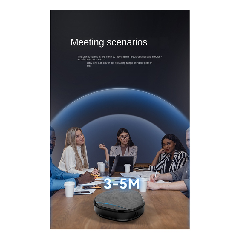 USB Conference Microphone Speaker 360° Omnidirectional Voice Pickup PC Computer Microphone,Noise Reduction Home Office. 