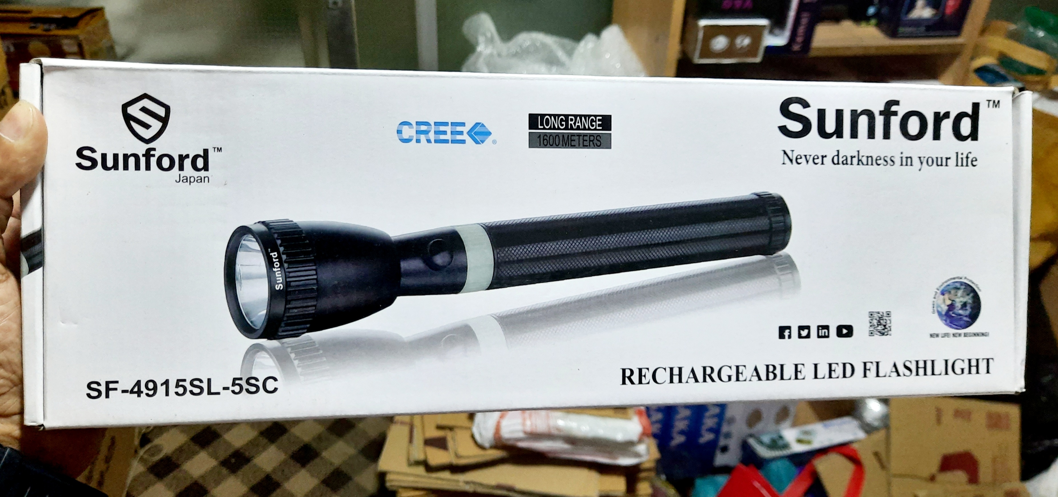 Sanford 5SC Rechargeable Big size Torch Light. 