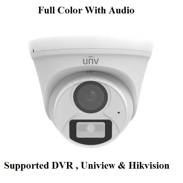 Uniview UAC-T112-AF28-W 2MP Full Colour Hunter With Audio  HD Fixed Turret Analog Camera 20M IR DISTANCE