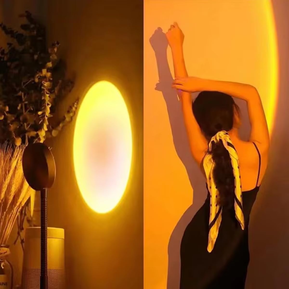LED Sunset Lights USB Projection Night Lights Portable Neon Lights for Bedrooms. 
