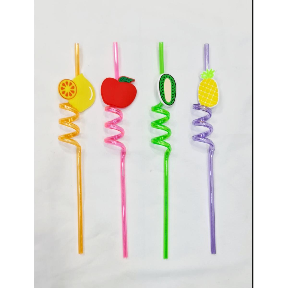 Juice straw for drinking juice with dear once