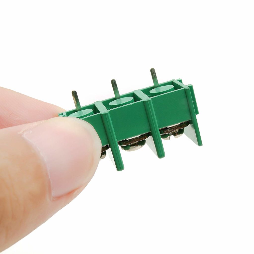 3Pcs- 3Pin 8.5mm GREEN Color 3 Pin Plug-In PCB Mount Straight Screws Terminal Block Connector 8.5mm Pitch Socket Strips For Arduino Cables Connectors Electronics Circuitry & Parts. 