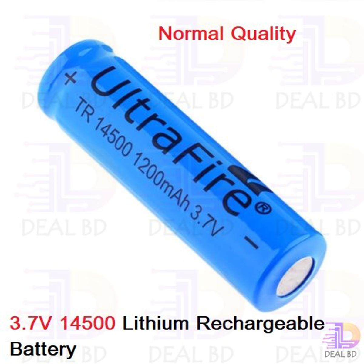 3.7V 14500 Lithium Rechargeable Battery-Normal Quality - battery