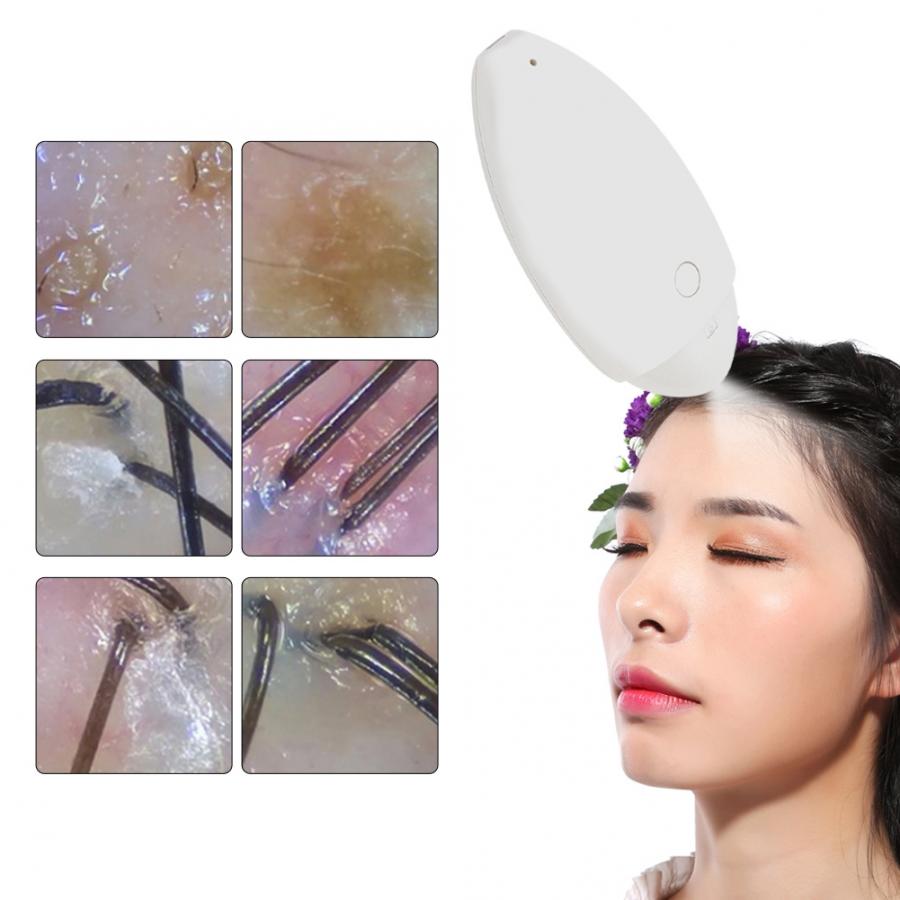 Wireless WIFI Hair Follicles Scalp Detector Digital Skin Analyzer Microscope Tool High Definition Skin Tester Adjustable EU Plug. 