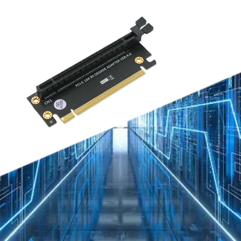PCI-E16X 4.0 Graphics Card Test Adapter Board Multifunctional 2U Server Chassis PCI-E 4.0 90 Degree Adapter Card Easy Install Easy to Use. 