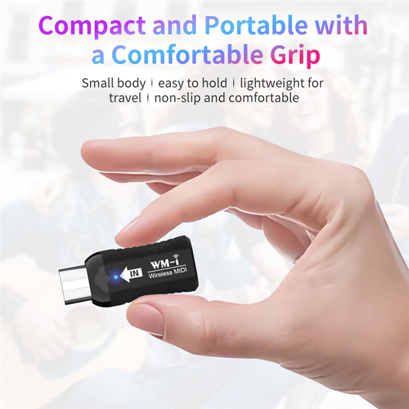 Rechargeable Midi Wireless Guitar System Audio Receiver Transmitter. 