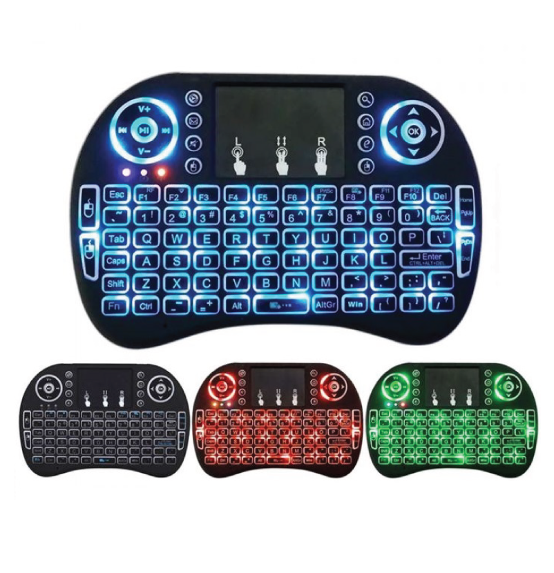 wireless Rechargeable Mini Keyboard Touchpad with color back ligh - Keyboard - Keyboard. 