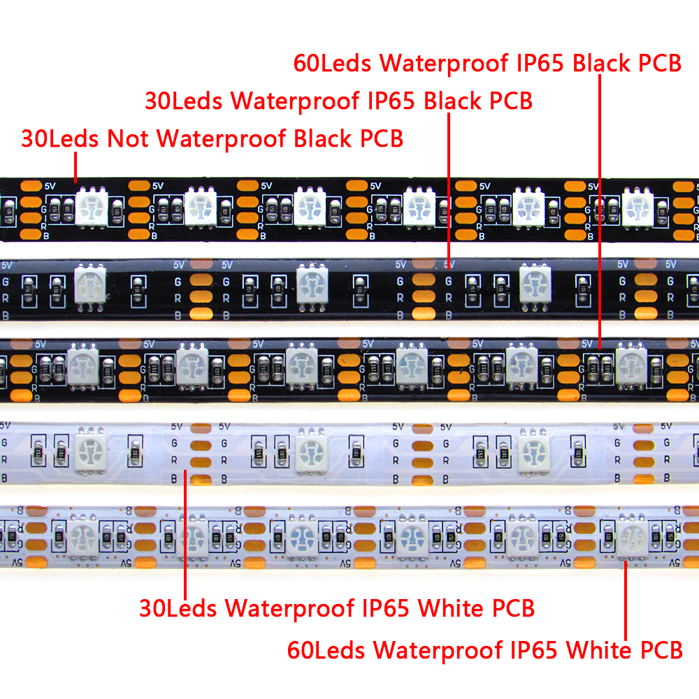 5 V Volt USB LED Strip Light RGB Not Waterproof SMD 5050 5V Led Light USB Tape TV Backlight 50CM - 5M With Remote Controller. 