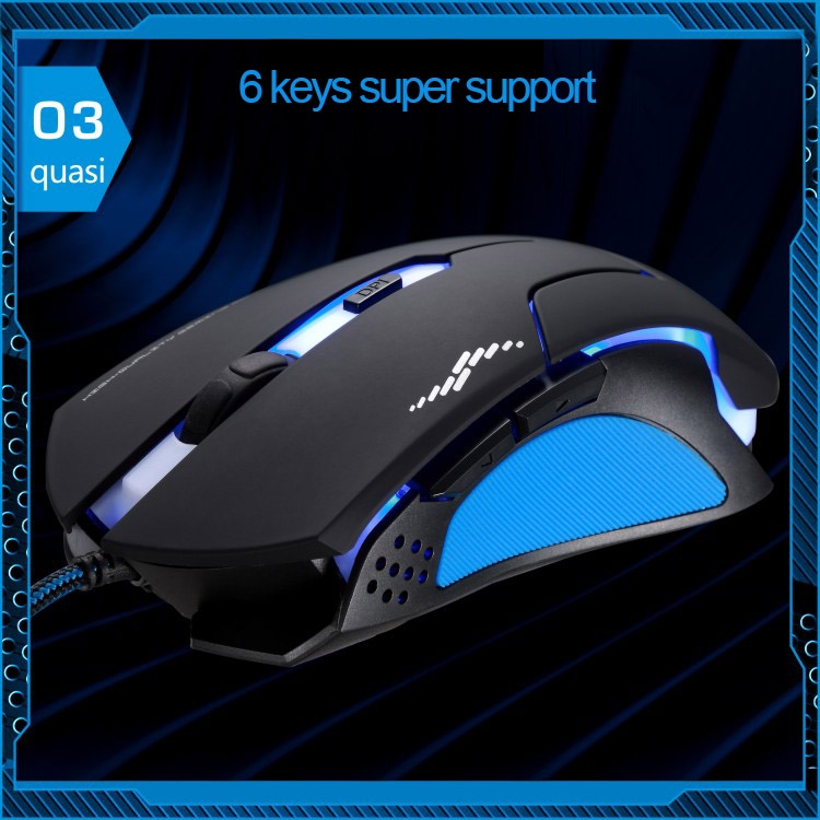 T7 Wired 3 Color Changeable 1200 DPI 1600DPI 2400DPI Gaming USB Optical Mouse. 