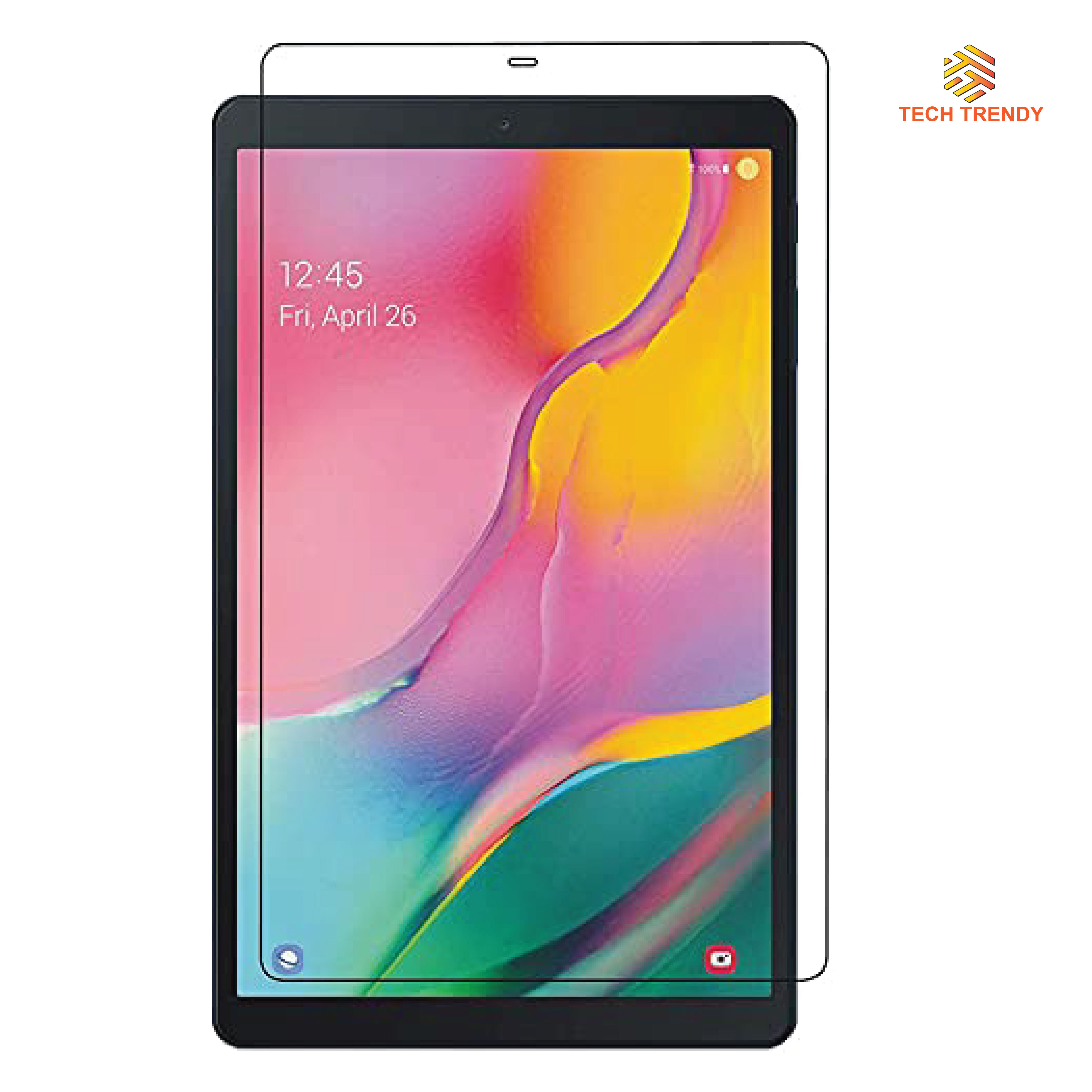 Samsung Galaxy Tab A 10.1 (2019) SMT510/SMT515 Crystal Clear Transperent Tablet Cover + Glass Protector For Samsung Galaxy Tab A 10.1 (2in1 Combo). 