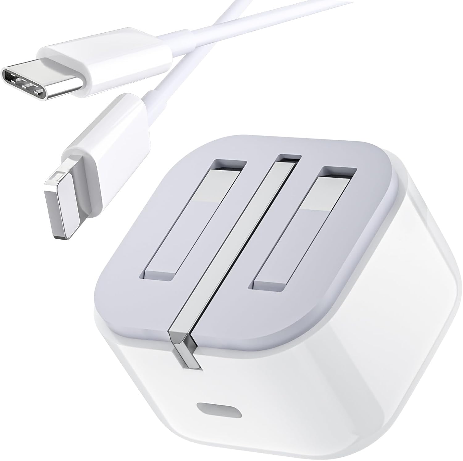 20W Fast Charger For iPhone 12/12 Pro/ 12 Pro Max/ 12 Mini/iPhone 11/11 Pro/ 11 Pro Max/ 13 14 XS XR X USB C Fast Charger Plug And Cable