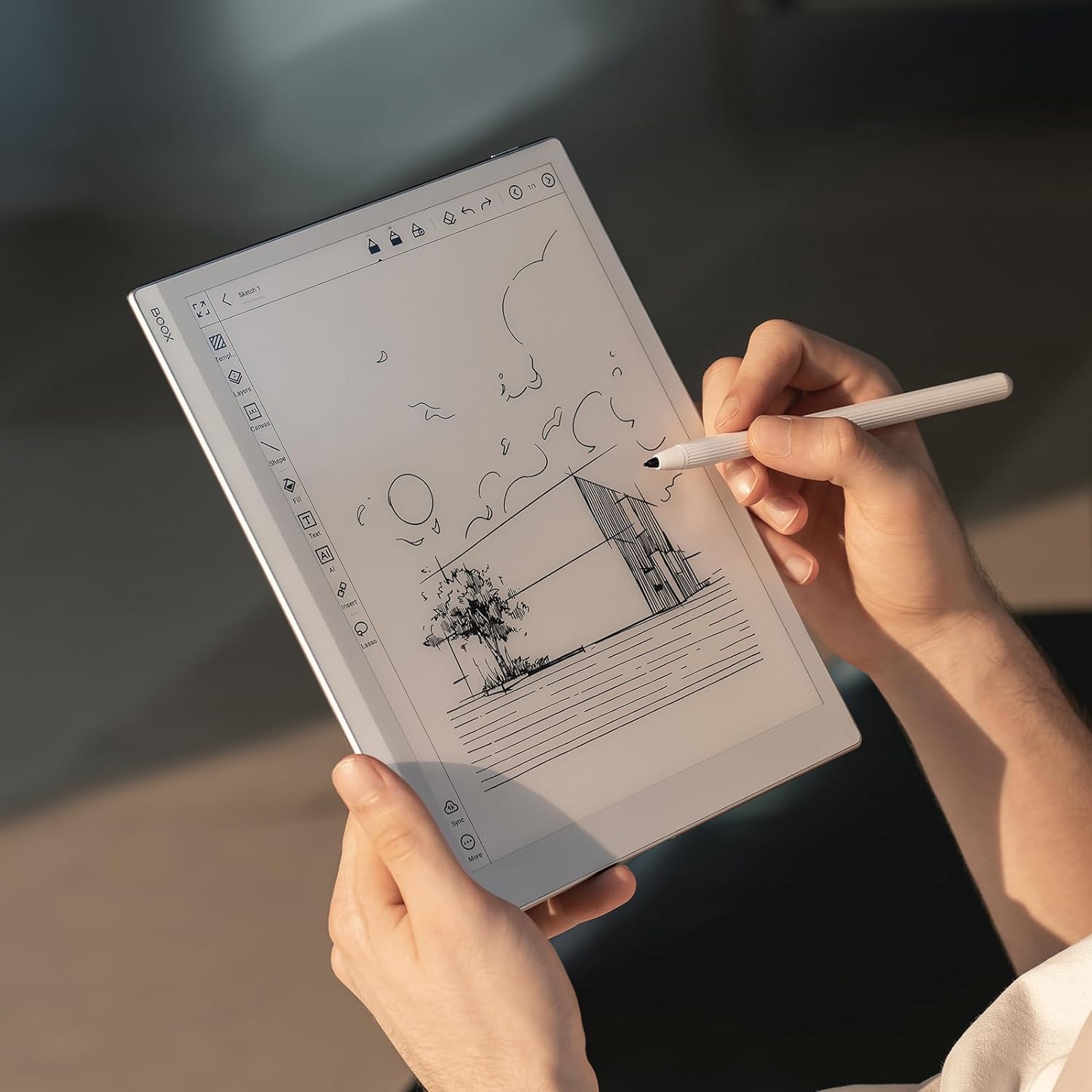 BOOX Go 10.3 | 4.6mm Monochrome ePaper Notepad. 