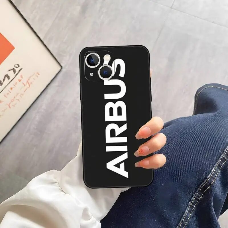 Airbus Logo Phone Case For Iphone 14 13 Pro Max 12 Xr X Xs Mini For 6 6s 7 8 Plus Se 2020 2022 Mobile Phone Accessories. 