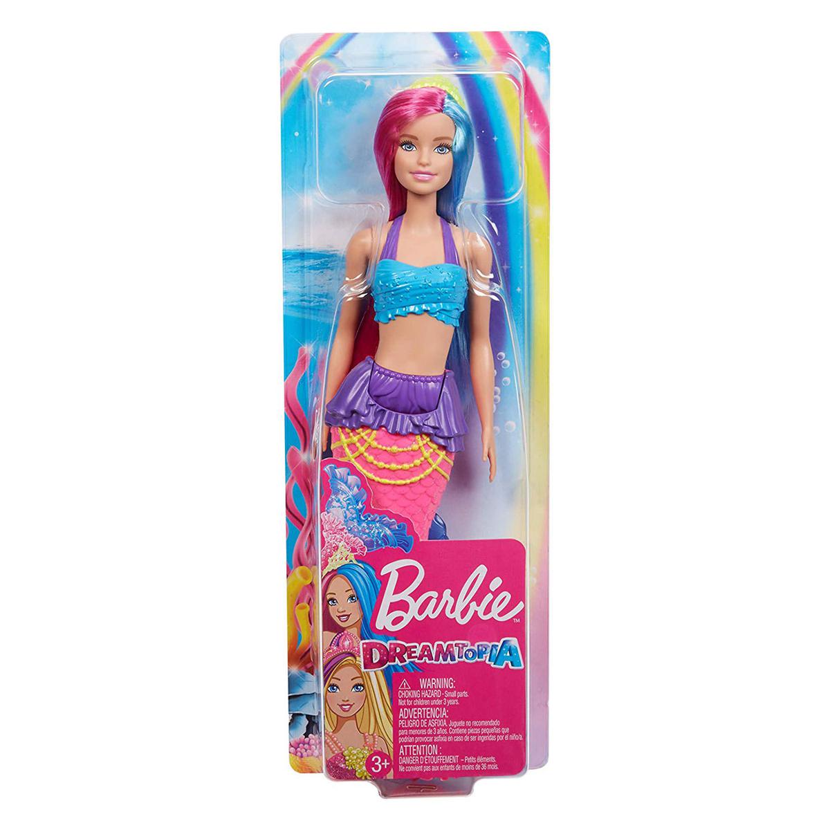 Barbie Dreamtopia Mermaid Pink and Blue Hair Doll