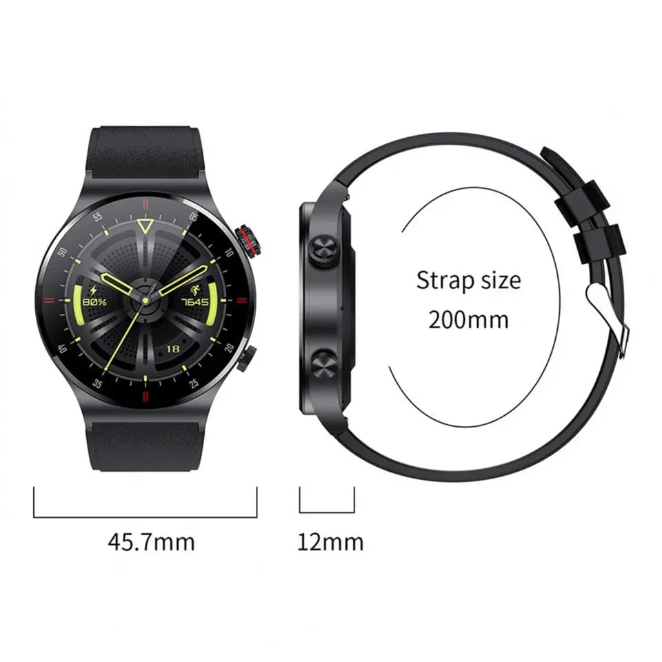 LIGE BW0382 ECG+BP+NFC MADE IN JAPAN Bluetooth call  Smart watch Men Heart rate Blood pressure Full touch sports Fitness Watches Bluetooth Call for Android iOS smart watch with Steel and Silicon belt. 