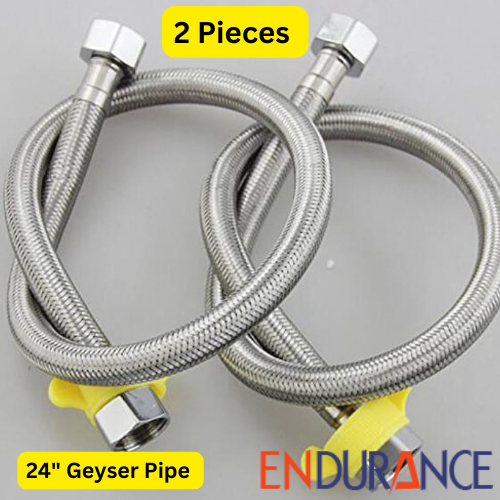 24 Inches 2 Pieces Geyser Pipe Connection Pipe Heavy Use in Geyser Water Line. 