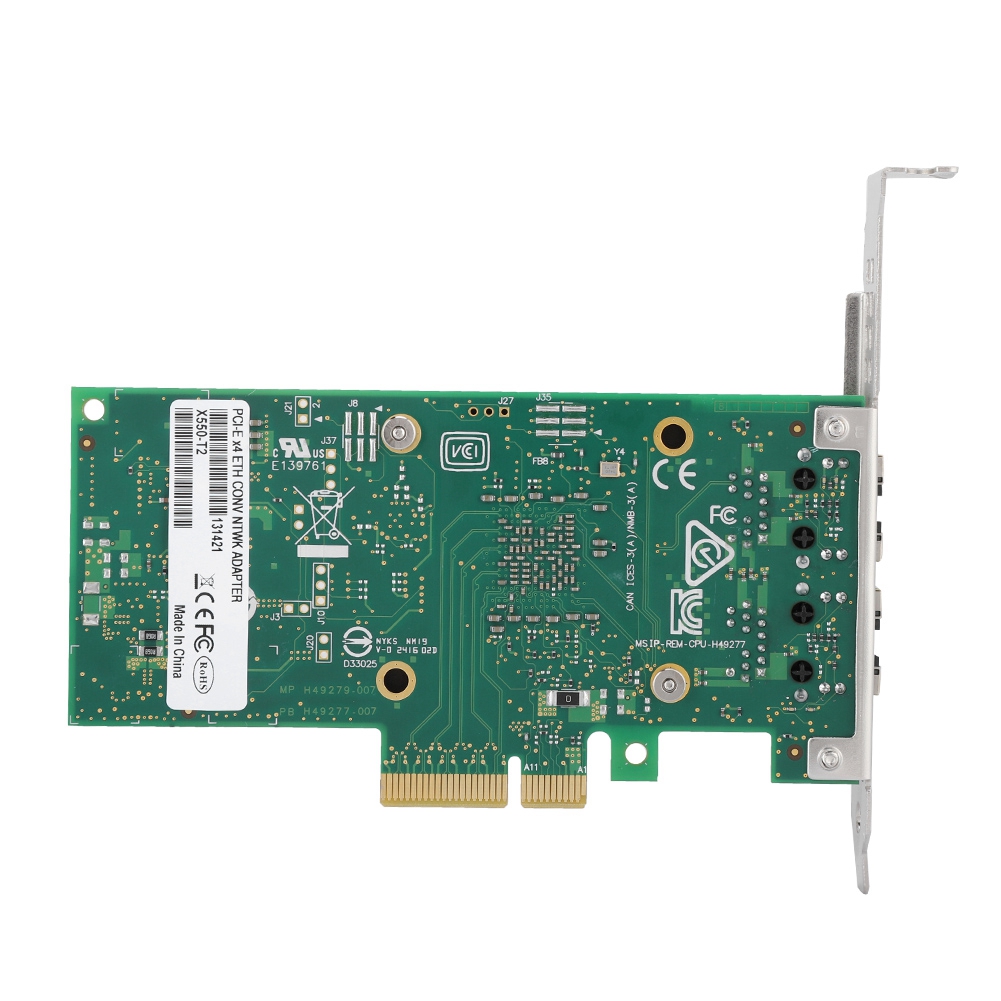 2-Port Gigabit LAN Card NIC Network Card for intel X550-T2 PCI-E X4 10Gbps. 