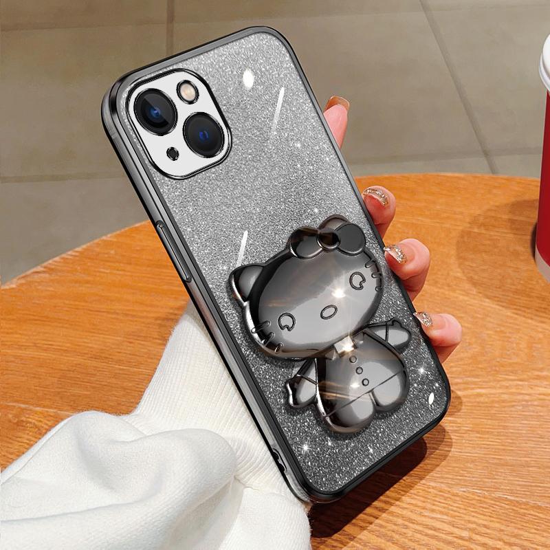 xprmy for iPhone 13 soft casing with cute bracket TPU silicone phone case