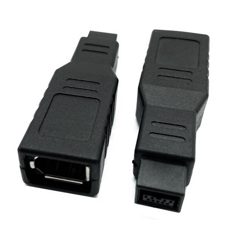 1Pc Replacement 1394 9 To 6 Pin Firewire Converter Computer Accessory B Adapter 400 800 External Male Female Stable Connection. 