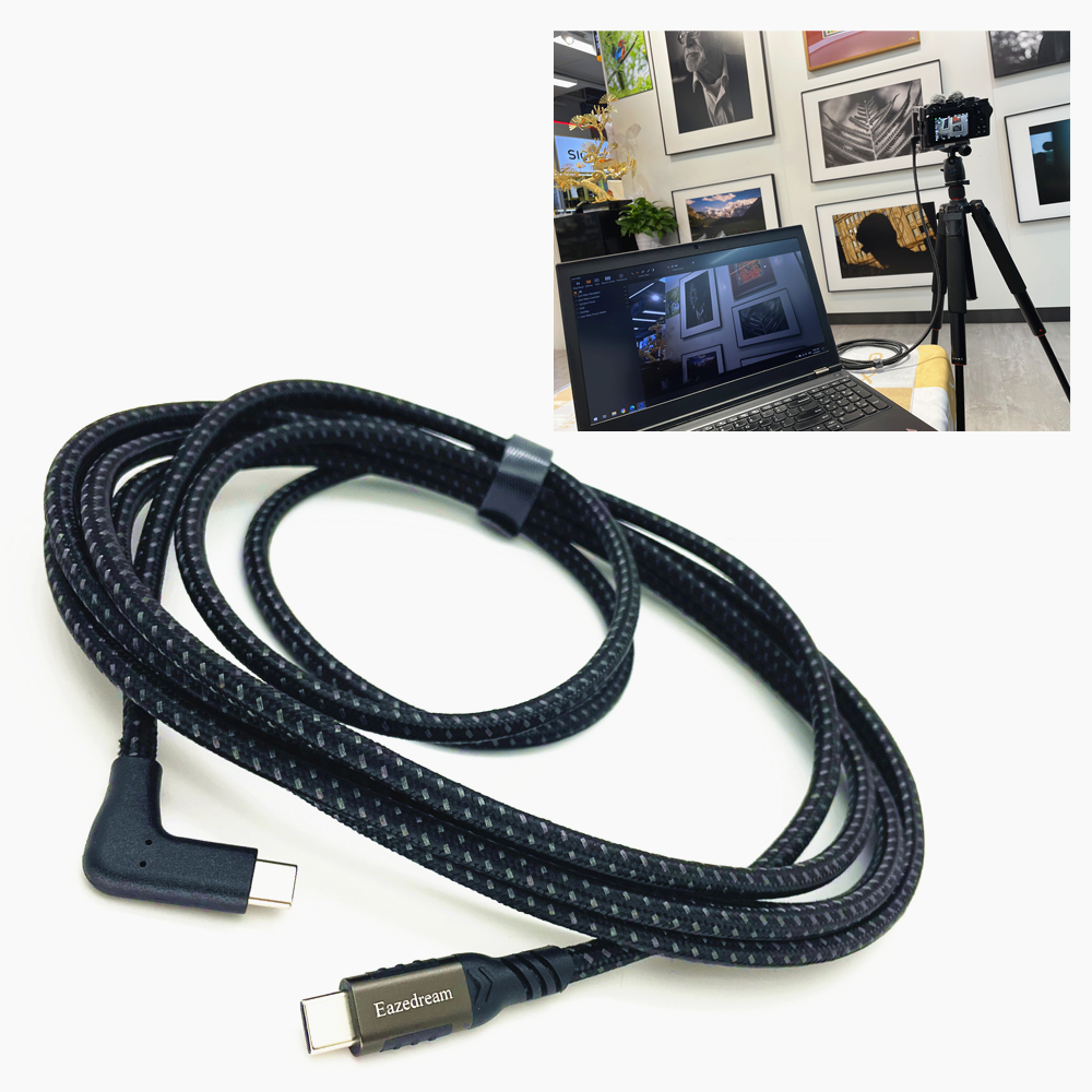 3m USB 3.0 / Type-C to TypeC Live Streaming Tethered Cable for Nikon ZF Z7II Z7 Z6II Z6 Z5 Z50 Z30 Z9 Z8 ZFC D6 D780 MC-N10