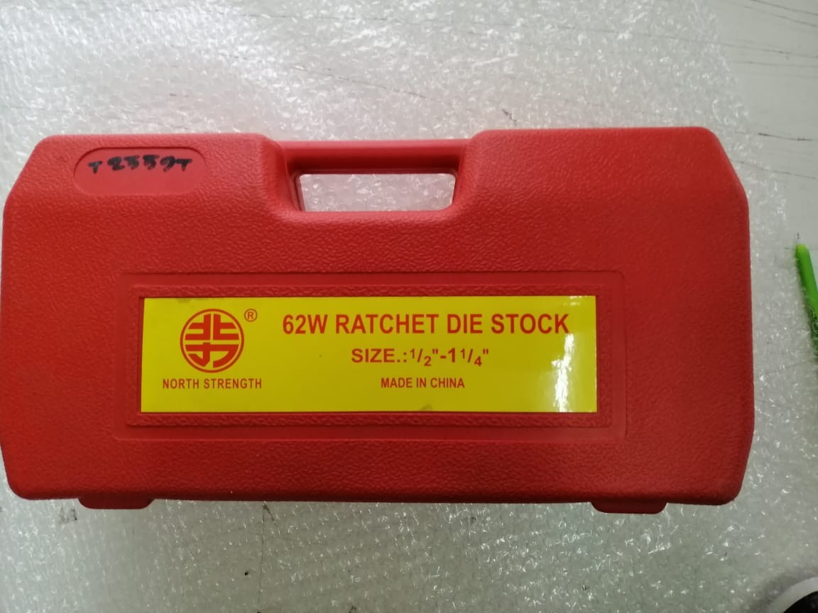 Pipe Threading Die Set 1/2"-1 1/4" Ratchet Die Stock Type No: 62 same as picture. 