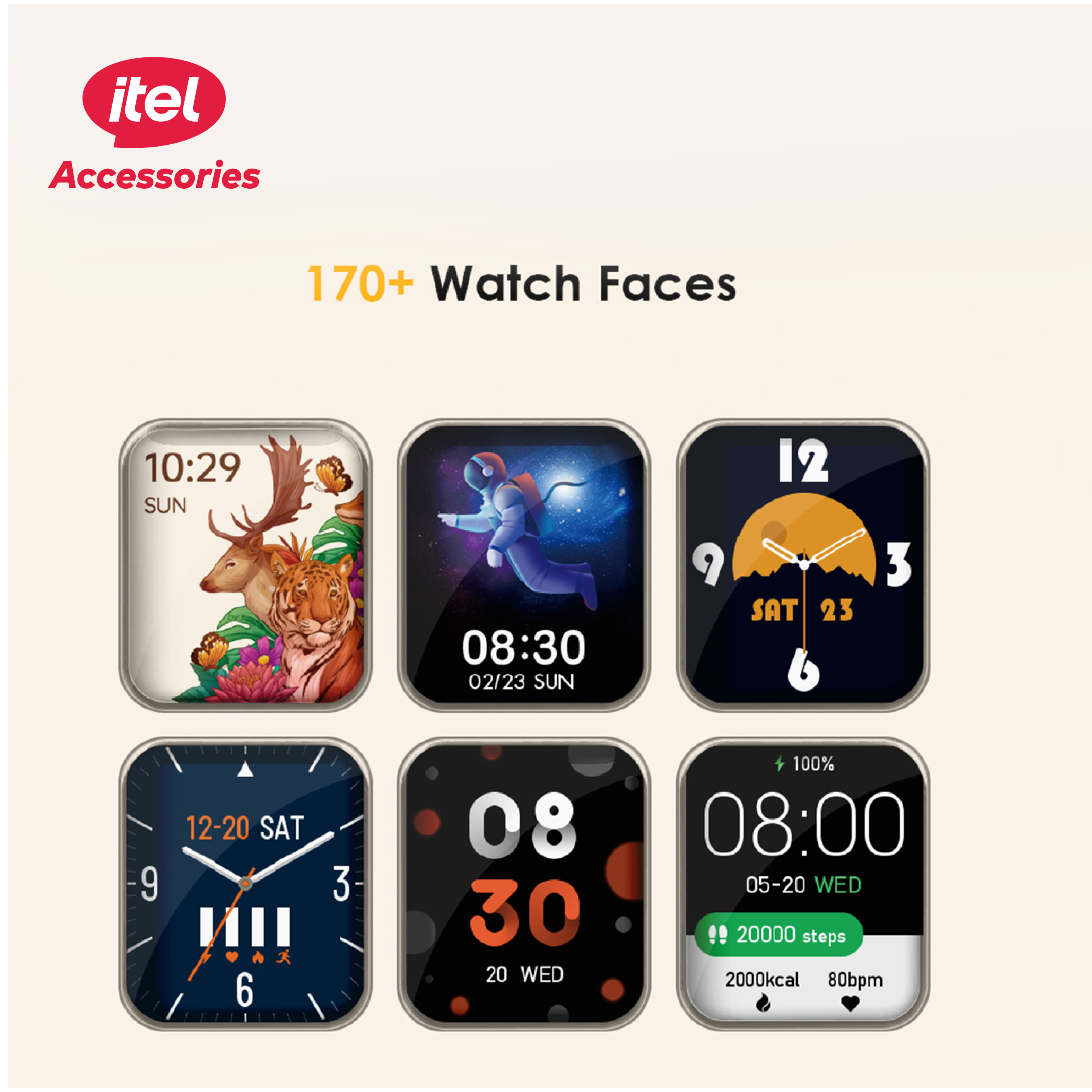 itel Smart watch ISW-32 Black AFR. 