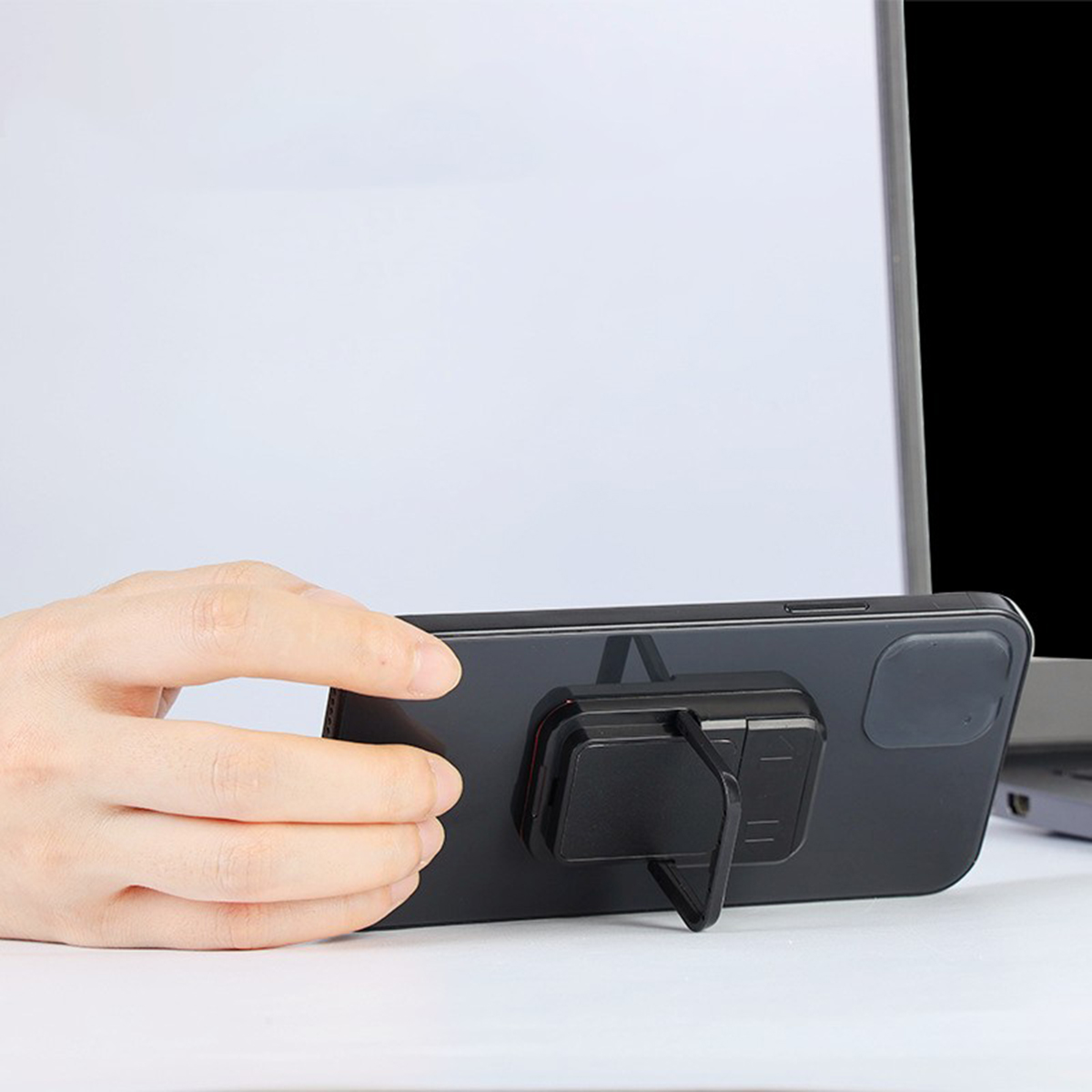2-in-1 USB Lighter and Phone Holder: Multi-Functional Waterproof and Windproof  Lighter Dual-Purpose Lighter and Phone Stand. 