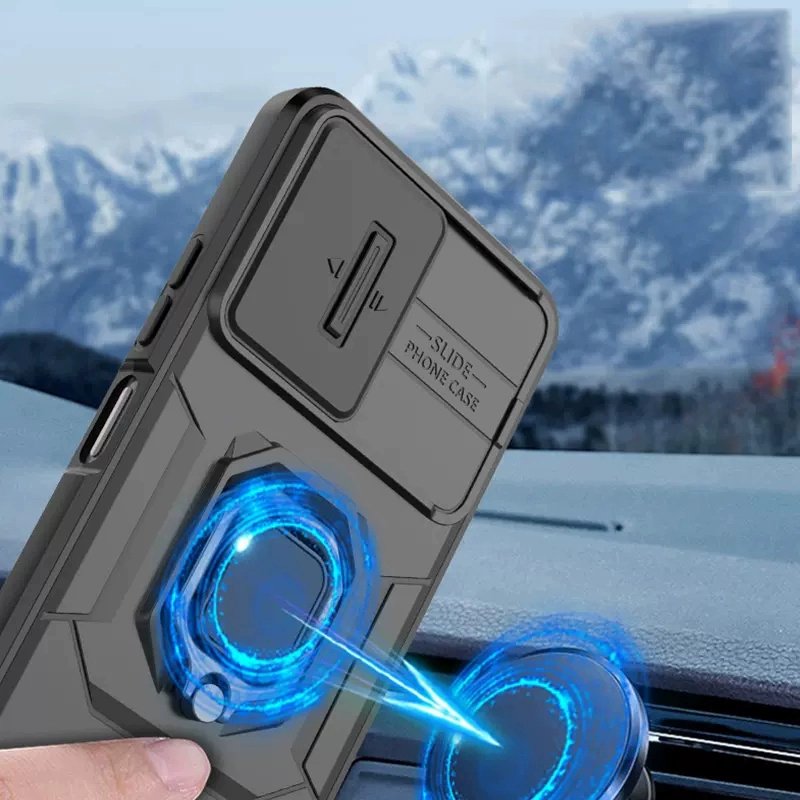 For Xiaomi Poco X6 Armor Ring Case Cover adsorb Car Holder Shockproof Camera Protection Cover For Xiaomi Poco X6 Pro Back cover Phone Cases. 