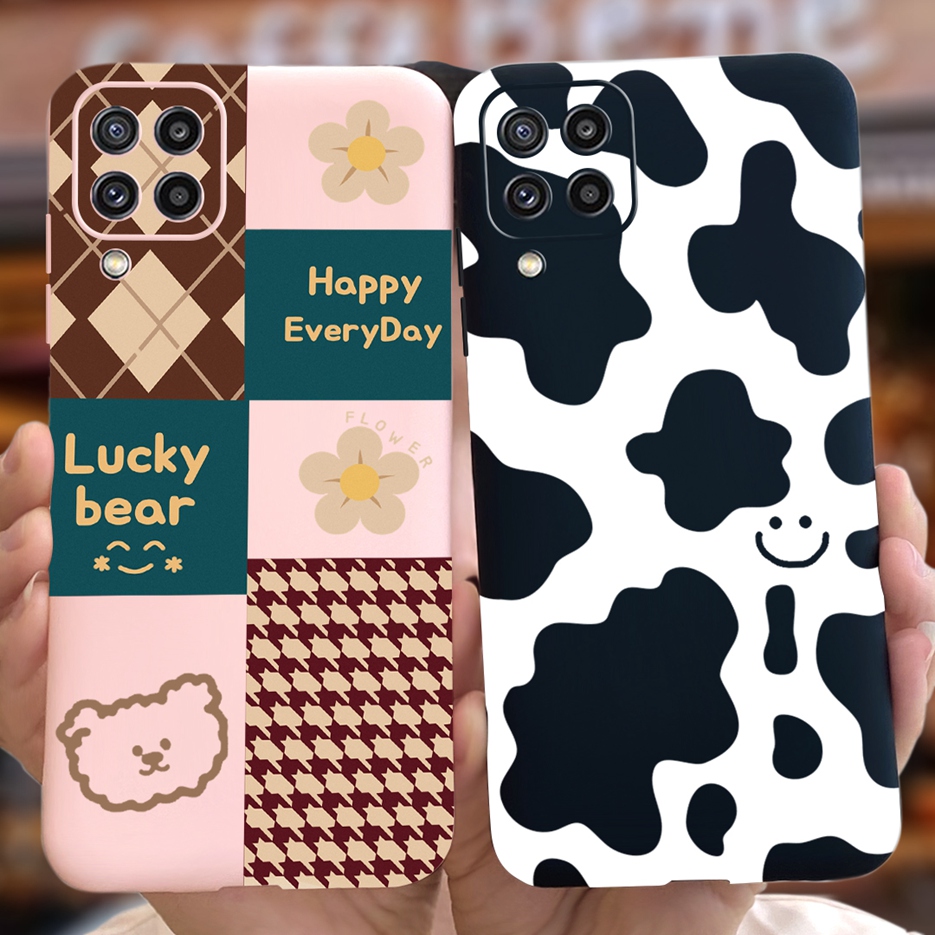 For Samsung Galaxy M32 Case SM-M325F 6.4'' Stylish Art Painted Cover Soft TPU Phone Case For Samsung M32 M 32 GalaxyM32 4G Coque. 