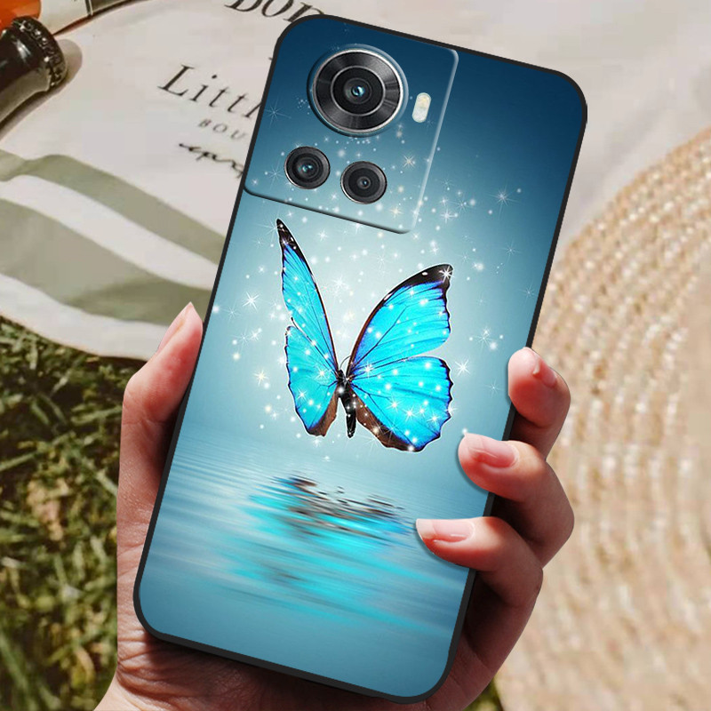 For OnePlus 10R 5G Case Black Silicone Soft Phone Cover For OnePlus 10R Case OnePlus10R 1+ 10 R Back Cases Lion Wolf Coque Funda. 