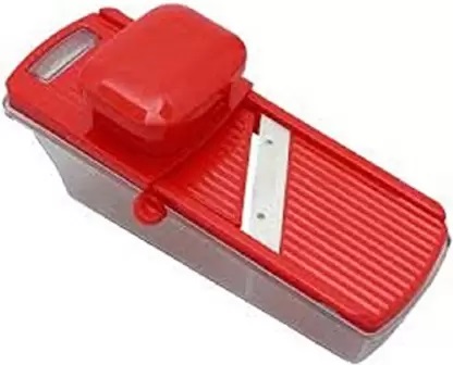 Potato Slicer for Chips Vegetable & Fruit Cutter Slicer, Black/Silver Potato Slicer (1 Potato Slicer) Vegetable & Fruit Slicer. 