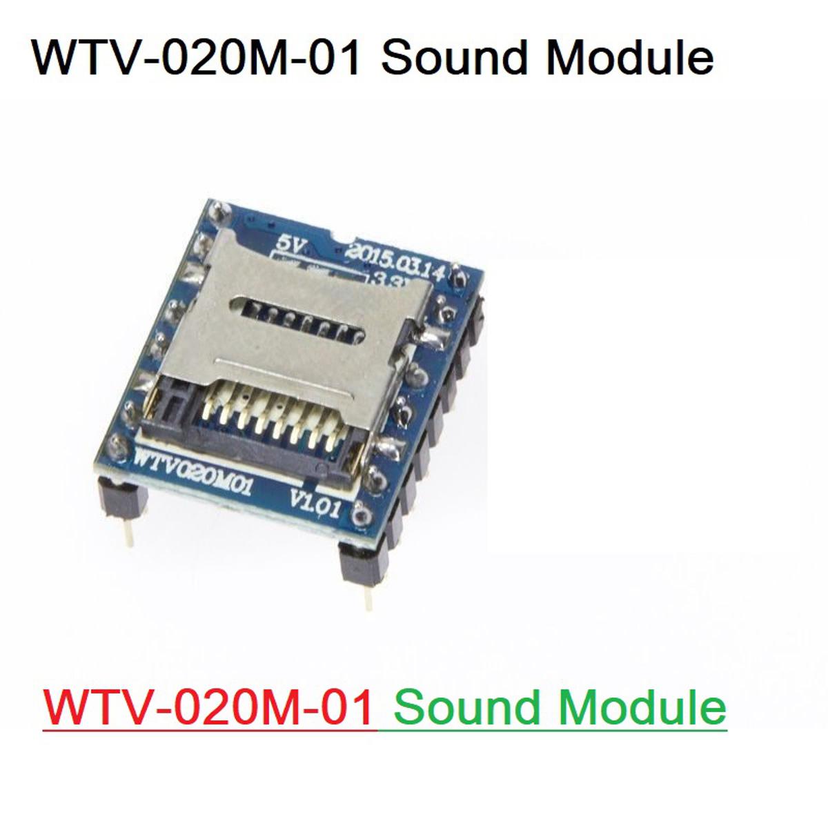 WTV020-SD-16P WTV020M01 V1.00 Sound Module SD Card Voice Module MP3 Audio Player Voice Module16Pin Leads Header For Cables Arduino DIY 
