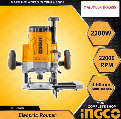 ELECTRIC ROUTER MACHINE INGCO 2200W RT22008