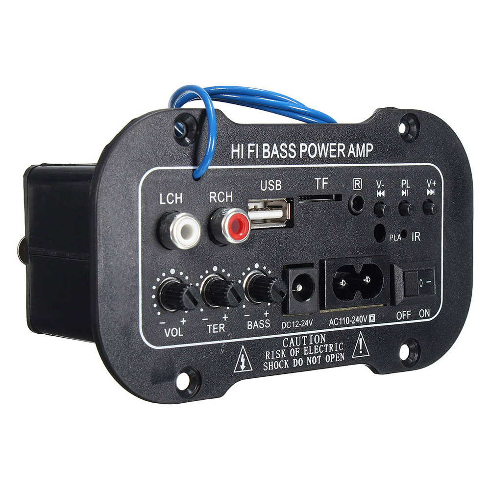 220V Car Bluetooth 2.1 Hi-Fi Bass AMP Mini Car Car Amplifier Radio Audio Digital Amplifier USB TF Remote Control Good effect and easy to use. 