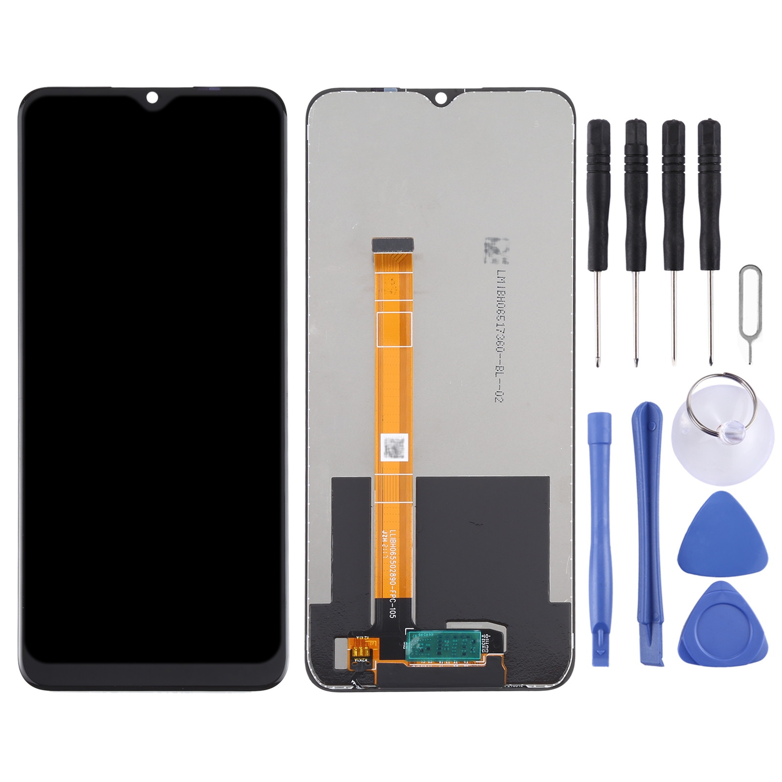 LCD Screen and Digitizer Full Assembly for OPPO Realme C25s RMX3195 RMX3197. 