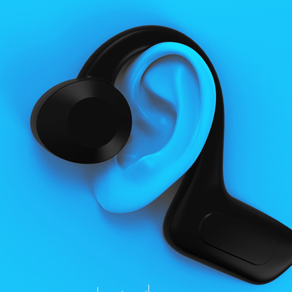 Vg02 Bone Conduction Wireless Headset 5.1 Concept Bone Conduction Movement. 