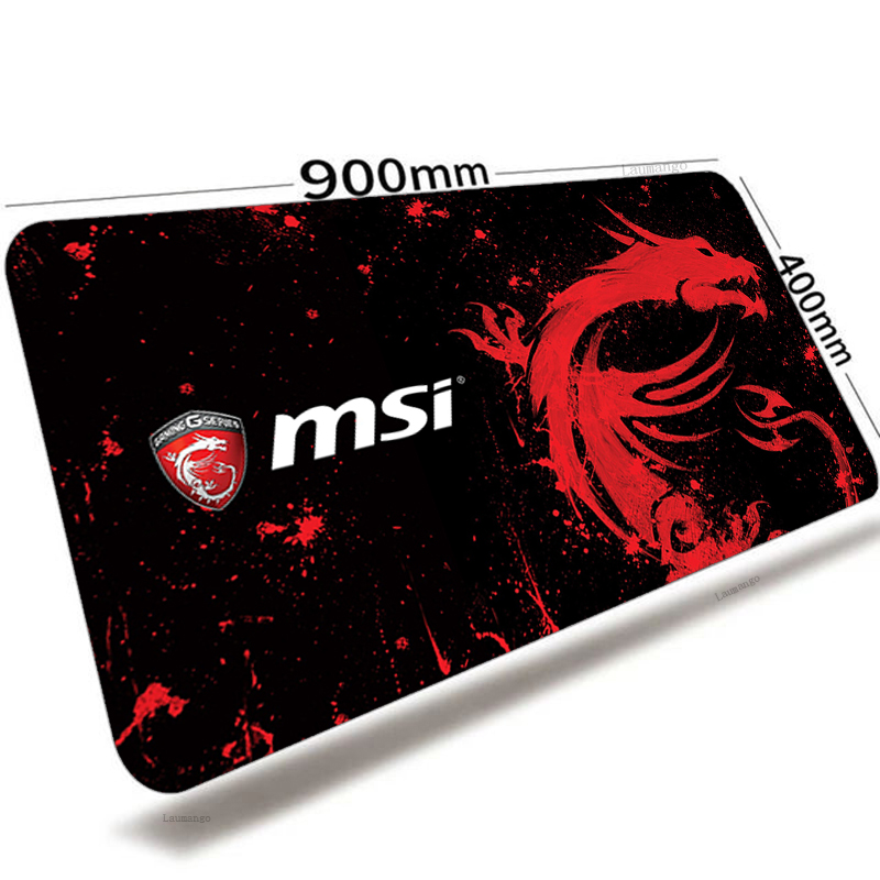 MSI Mouse Pad Anime Large XXL Gabinete Gamer PC Gaming Accessories Mousepad Keyboard Laptop Computer Speed Mice Mouse Desk Mat. 