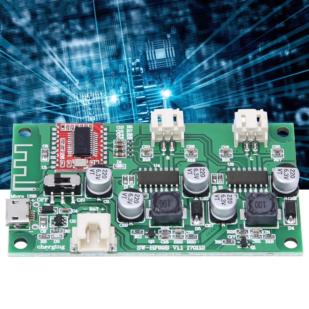AMP Board Audio Parts HF69B Power Amplifier Speaker Modified 2x6W