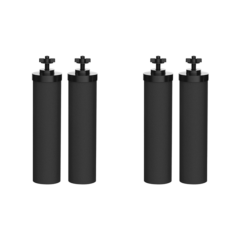 4PCS Water Filter Replacement for BERKEY Black Activated Carbon BB9-2 Filters for Gravity-Fed Water Filter System