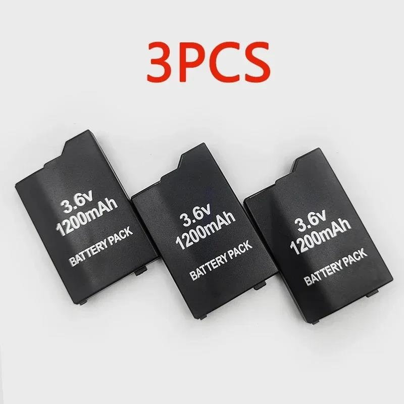 PSP 1-3 pcs 3.6V 1200mAh Lithium Battery Pack For Sony PSP2000 PSP3000 PSP-S360 PlayStation Portable Gamepad Rechargeable Cells. 