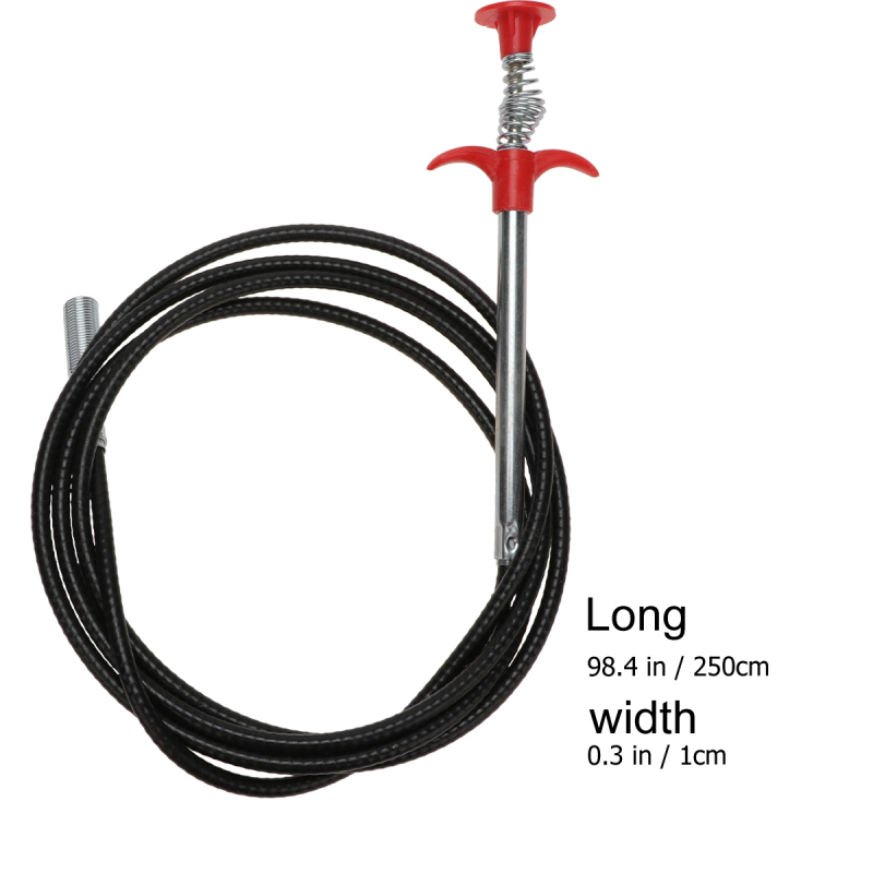 23 Inch Hair Clog Remover Drain Snake – Spring Pipe Dredging Tool – Cleaning