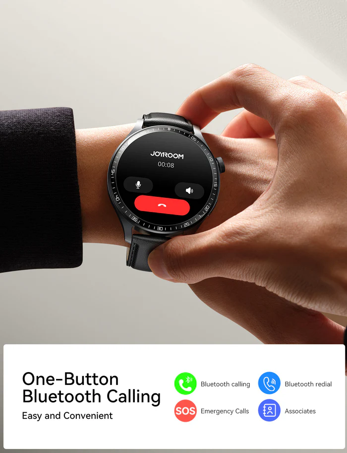 JOYROOM JR-FC2 Pro Classic Series Smart Watch (Answer/ Make Call) - (2 Type Belt). 