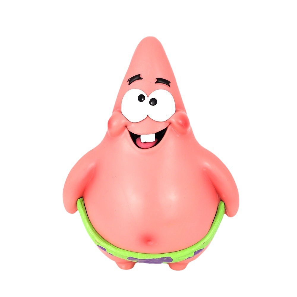 Cross-border new SpongeBob SquarePants animation figure Patrick star figure ornament car desktop cartoon figure model. 